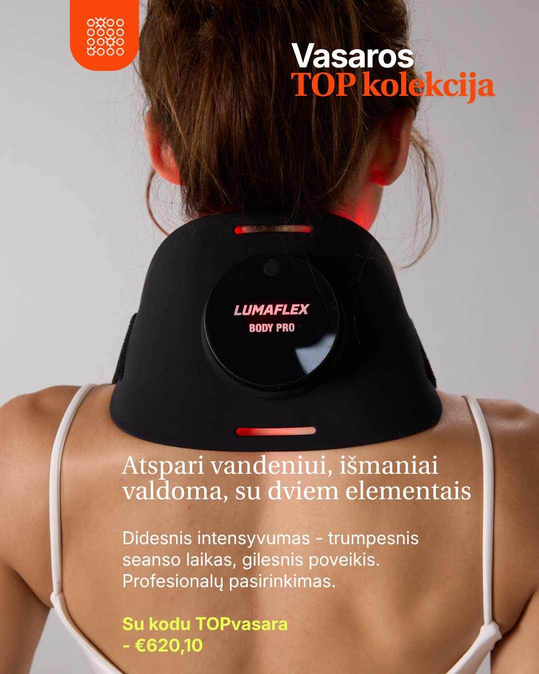 Lumaflex® PRO – profesionali raudonos ir infraraudonos šviesos terapija sportui, regeneracijai ir skausmo mažinimui