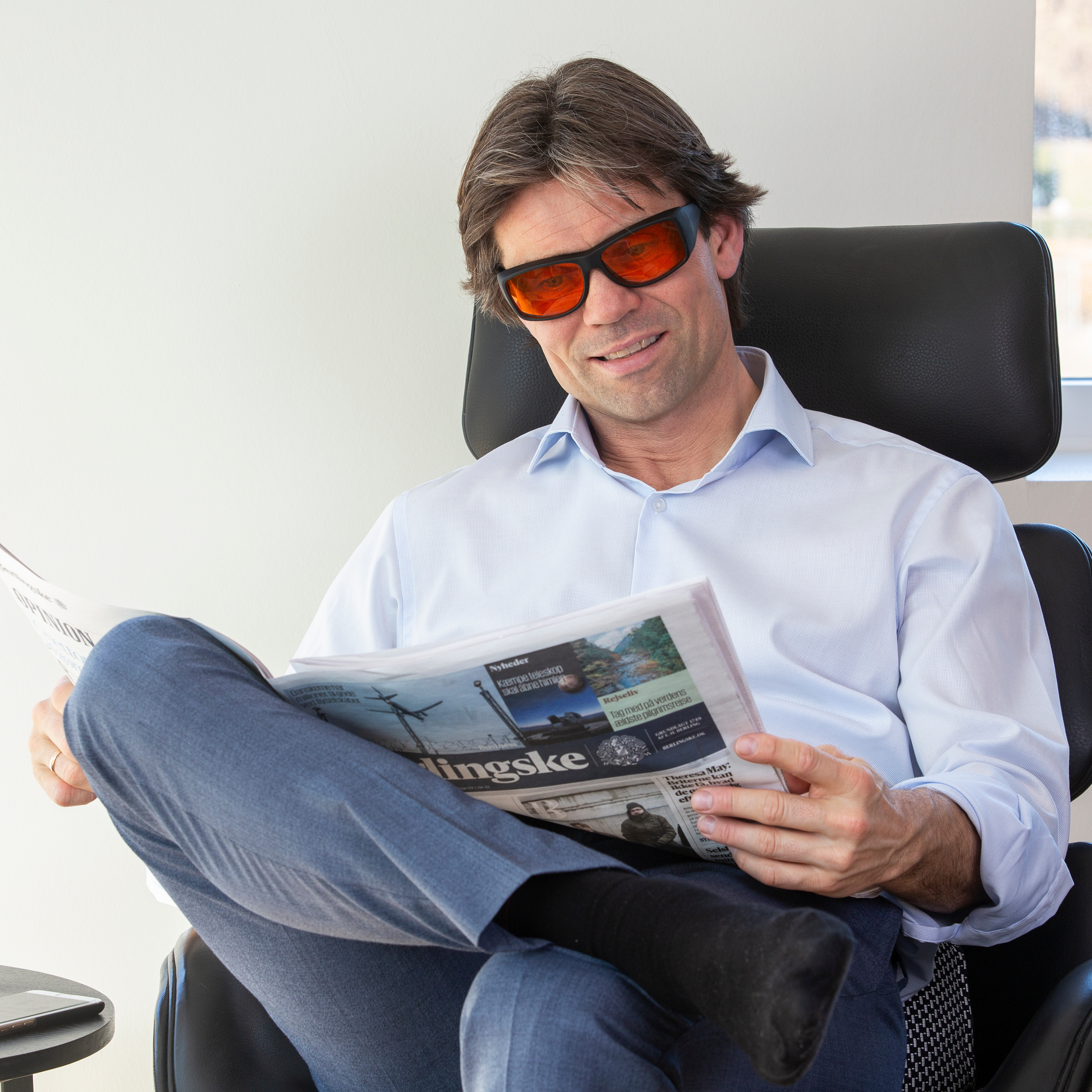 MelaMedic® DUBLIN – medical blue light blocking glasses suitable for wearing over prescription glasses