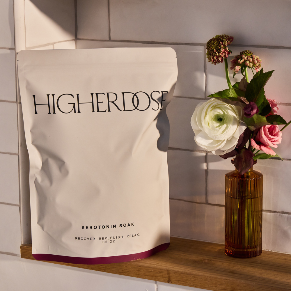 HigherDOSE Serotonin Soak 920 g. – magnio vonios druskos nervų sistemai ir atsipalaidavimui