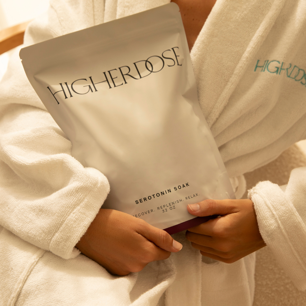 HigherDOSE Serotonin Soak 920 g. – magnio vonios druskos nervų sistemai ir atsipalaidavimui