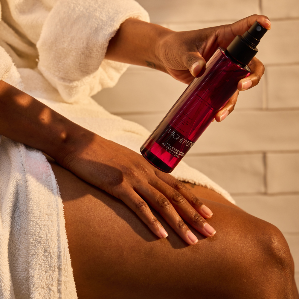 HigherDOSE transderminis magnio purškalas nervų sistemos balansui, atsistatymui ir giliam atsipalaidavimui