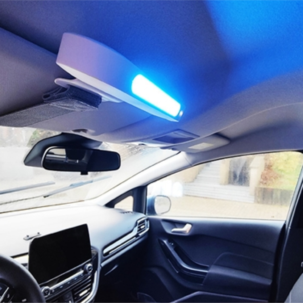 Luminette® Drive nešiojama dienos šviesos terapijos lempa vairavimui ir darbui