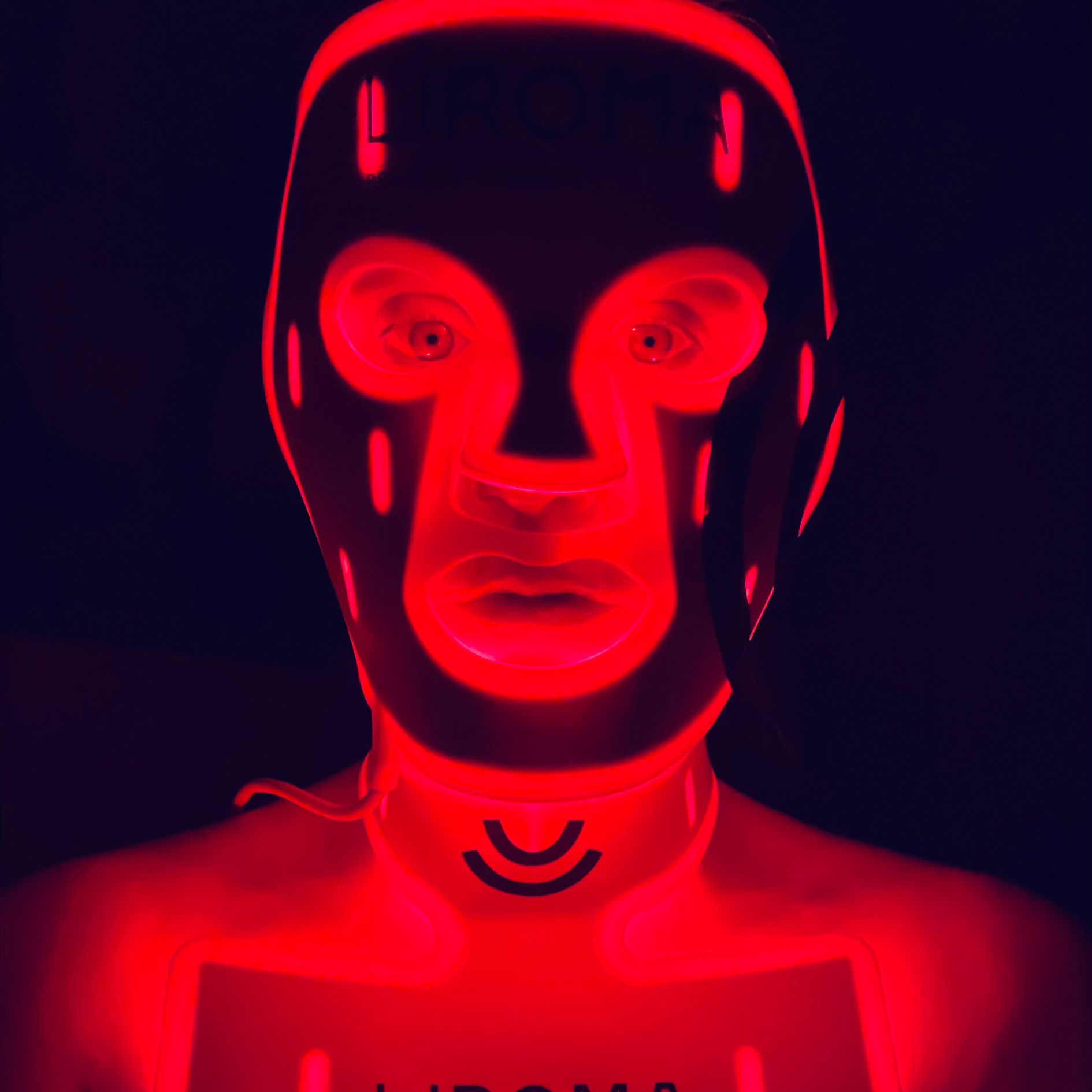 LIROMA® LED Red and Near-Infrared Light Therapy Mask for the Face, Neck, and Décolleté