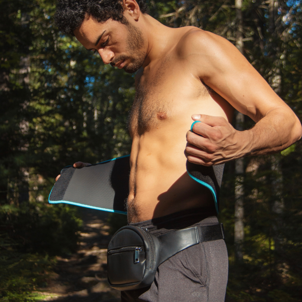 HigherDOSE® SWEATBAND termojuosta kūno šilumai, prakaitavimui ir juosmens palaikymui
